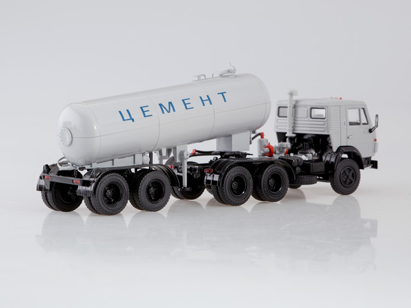 KAMAZ-54112 Tractor Truck with Cement Semitrailer TC-11 (grey) Skala 1:43