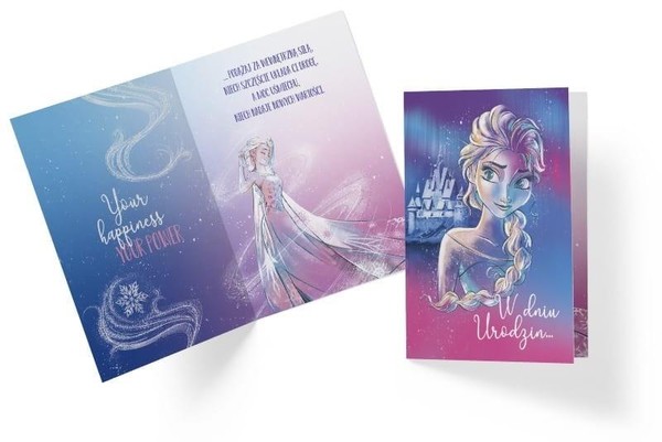 Karnet urodzinowy B6 Elsa, Kraina Lodu 3DS-003