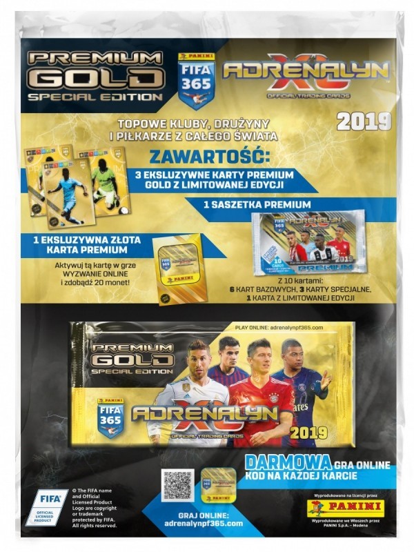 FIFA 365 Adrenalyn XL 2019 - Saszetka Premium Gold
