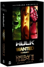 Kino Akcji. Box Incredible Hulk, Wanted - Ścigani, Hellboy II - złota armia