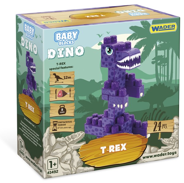 Klocki dino baby blocks T-Rex