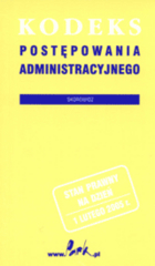Kodeks Postępowania Administracyjnego ze skorowidzem