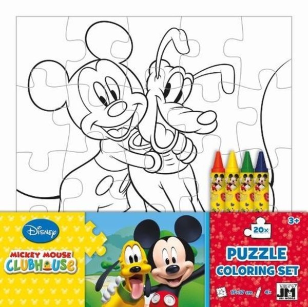 Kolorowanka puzzelkowa Mickey