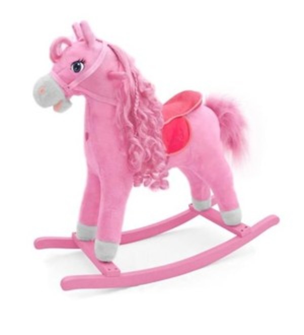 Koń na biegunach Princess różowy