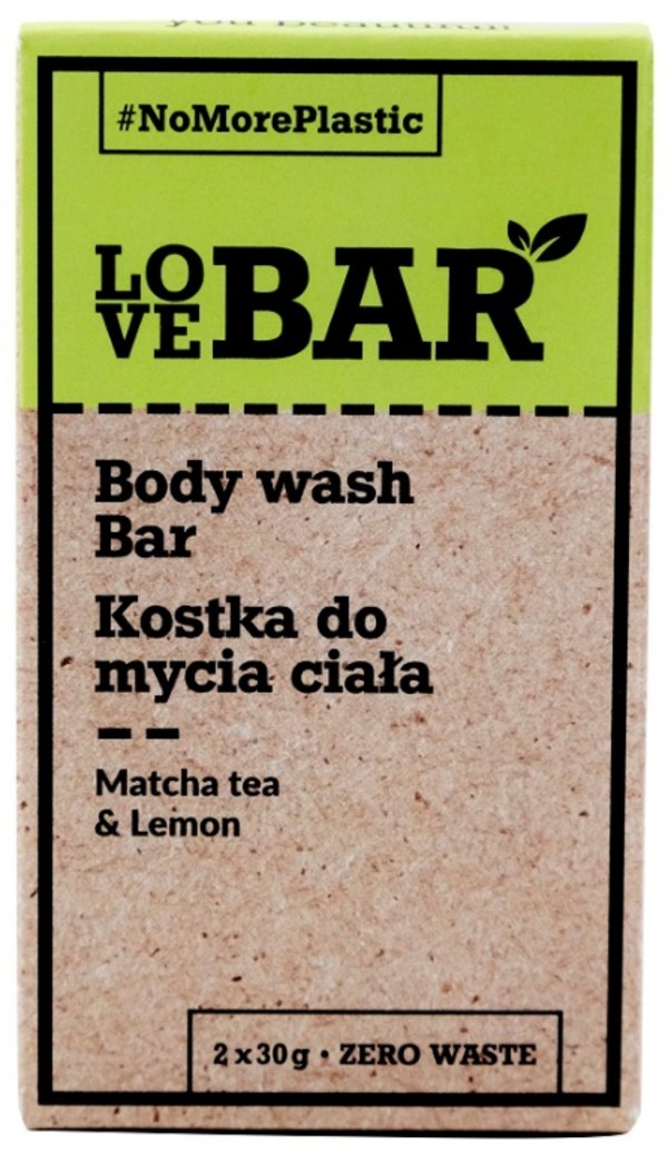 Kostka do mycia ciała Matcha & Limonka