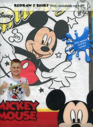 Koszulka Mickey do kolorowania rozmiar 110 cm