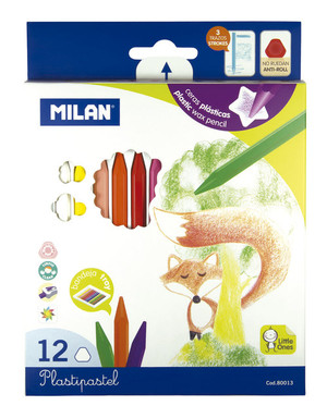 Kredki Milan Plastipastel 12 kolorów