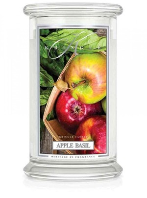 Apple Basil - Duży, klasyczny słoik z 2 knotami