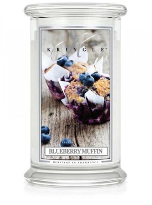 Blueberry Muffin - duży, klasyczny słoik z 2 knotami