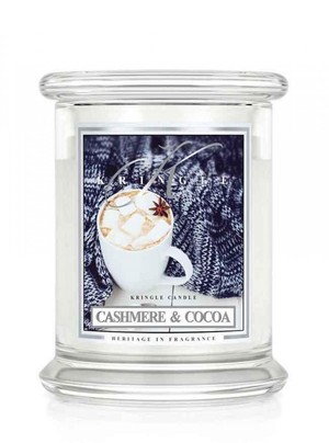 Cashmere & Cocoa - średni, klasyczny słoik z 2 knotami