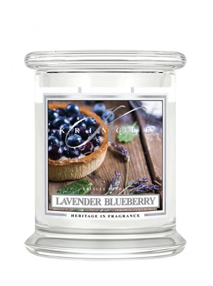 Lavender Blueberry - średni, klasyczny słoik z 2 knotami