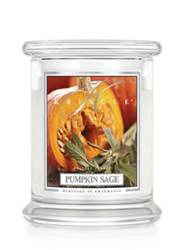 Pumpkin Sage - średni, klasyczny słoik z 2 knotami