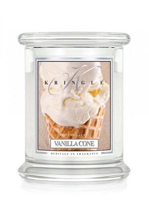 Vanilla Cone - średni, klasyczny słoik z 2 knotami