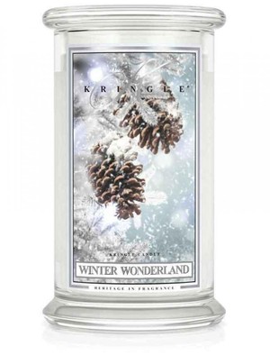 Winter Wonderland - Duży, klasyczny słoik z 2 knotami