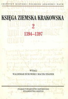 Księga Ziemska Krakowska 1394-1397