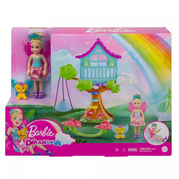 Lalka Barbie Chelsea Fantazja Domek na drzewie