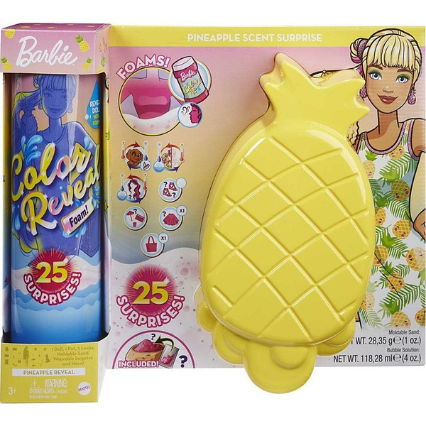 Lalka Barbie Color Reveal Piana Ananas