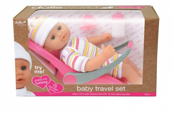 Lalka bobas Baby Travel Set 30 cm