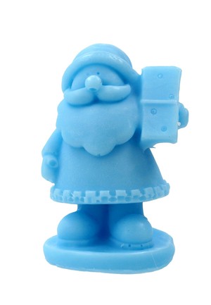 Mały Święty Mikołaj - niebieski Mydełko glicerynowe