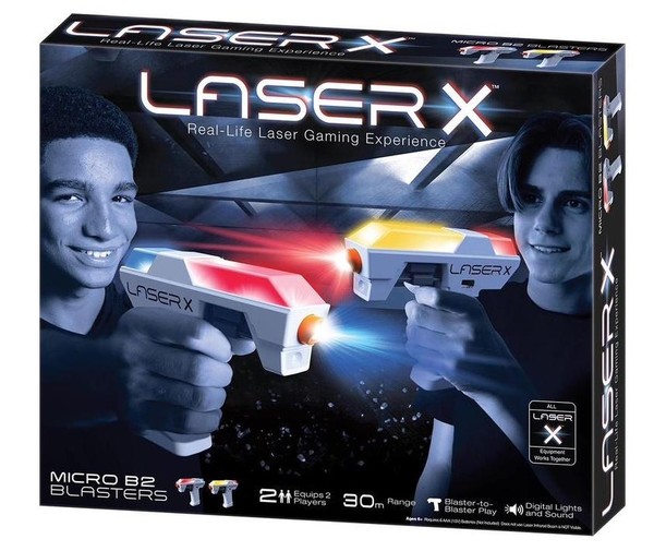 Gra Laser X - mikroblaster zestaw podwójny
