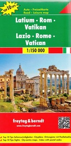 Latium Rom Vatikan Autokarte / Latium Rzym Watykan Mapa samochodowa Skala: 1: 50 000