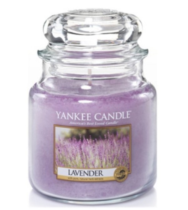 Lavender Średnia świeca zapachowa w słoiku