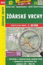 Zdarske vrchy / Góry Zdziarskie mapa turystyczna Skala: 1:40 000