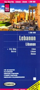 Lebanon road map / Liban mapa samochodowa Skala 1:200 000