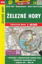 Żelezne hory / Góry Żelazne mapa turystyczna Skala: 1:40 000