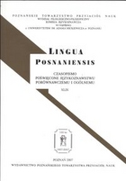 Lingua Posnaniensis. Czasopismo poświęcone językoznastwu porównawczemu i ogólnemu XLIX