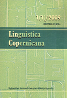 Linguistica Copernicana 1(1)/2009