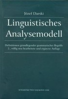 Linguistisches Analysemodell Definitionen grundlegender grammatischer Begriffe 2.vollig neu bearbeitete und erganzte Auflage