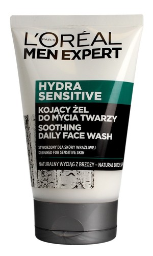 Men Expert Hydra Sensitive Kojący żel do mycia twarzy - skóra wrażliwa