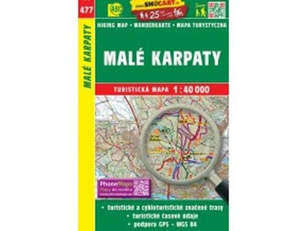 Male Karpaty Turisticka mapa / Małe Karpaty Mapa turystyczna Skala: 1:40 000