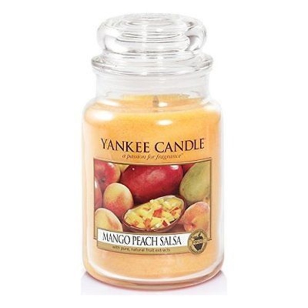 Mango Peach Salsa Duża świeca zapachowa w słoiku
