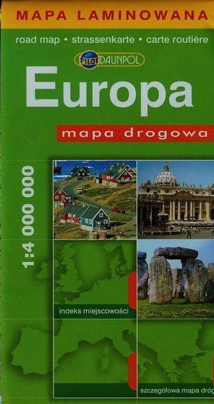 Mapa drogowa. Europa 1:4 000 000