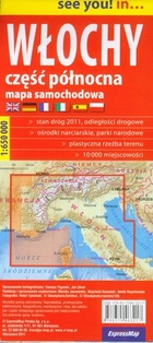 Mapa samochodowa. Włochy Część Północna Skala 1:650 000