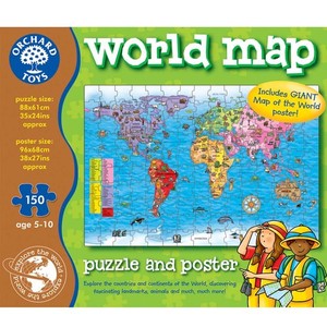Mapa świata + plakat