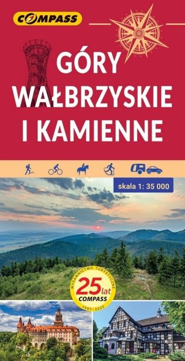 Góry Wałbrzyskie i Kamienne Mapa turystyczna Skala: 1:35 000