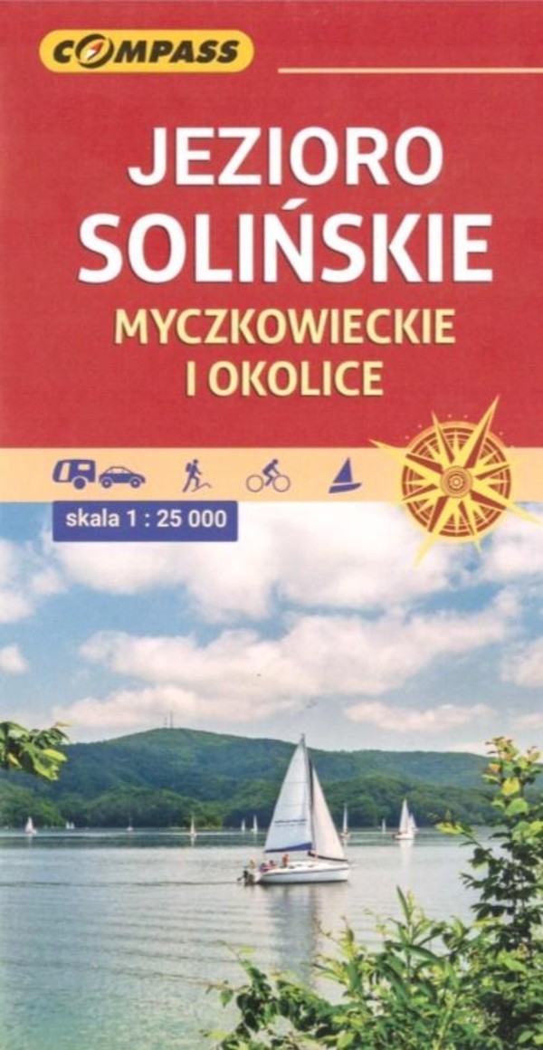 Jezioro Solińskie, Myczkowieckie i okolica Mapa turystyczna Skala 1:25 000