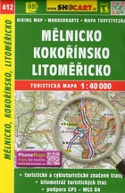 Mapa turystyczna. Mělnicko, Kokořínsko, Litoměřicko Skala: 1:40 000