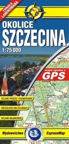Mapa turystyczna. Okolice Szczecina Skala 1 : 75 000