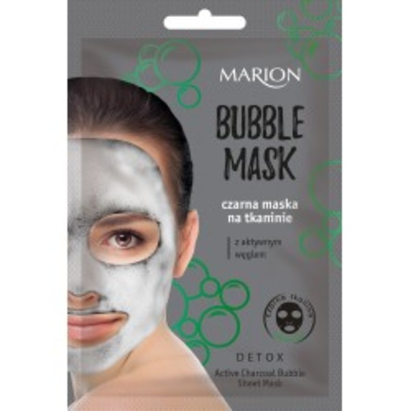 Bubble Mask Detox Aktywny Węgiel Czarna Maska na tkaninie