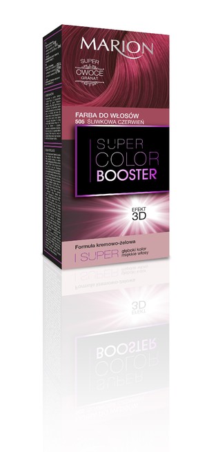 Super Color Booster 505 Śliwkowa Czerwień Farba do włosów 3D