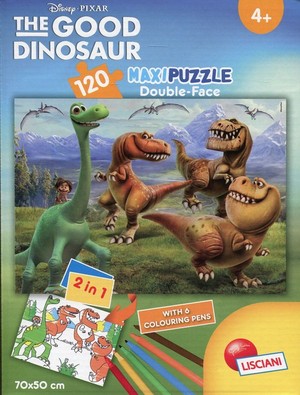 MAXI Dobry dinozaur Puzzle dwustronne