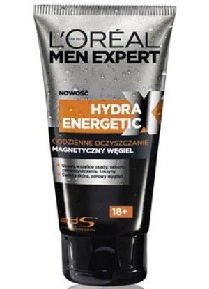 Men Expert Hydra Energetic X-Treme Żel ekstremalnie oczyszczający - magnetyczny węgiel