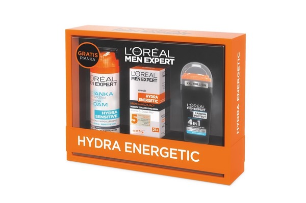 Men Expert Hydra Sensitive Pianka do golenia + krem nawilżający + dezodorant w kulce