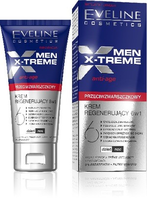 Men X-Treme 6w1 Krem regenerujący przeciwzmarszczkowy