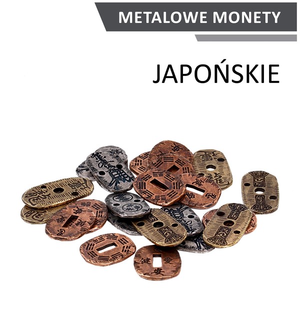 Metalowe monety Japońskie (zestaw 24 monet)