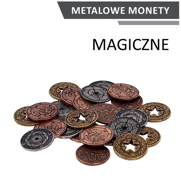 Metalowe monety Magiczne (zestaw 24 monet)